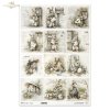 Wielkanoc, zając, królik, vintage, retro, akwarela, wiosna, sielski, wiejski, ilustracja, zwierzęta, kwiaty*Easter, hare, rabbit, vintage, retro, watercolor, spring, idyllic, rustic, illustration, animals, flowers